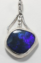 Custom Australian Opal Pendant by Brand Fine Jewelry