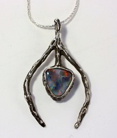 Handmade Australian Opal Pendant